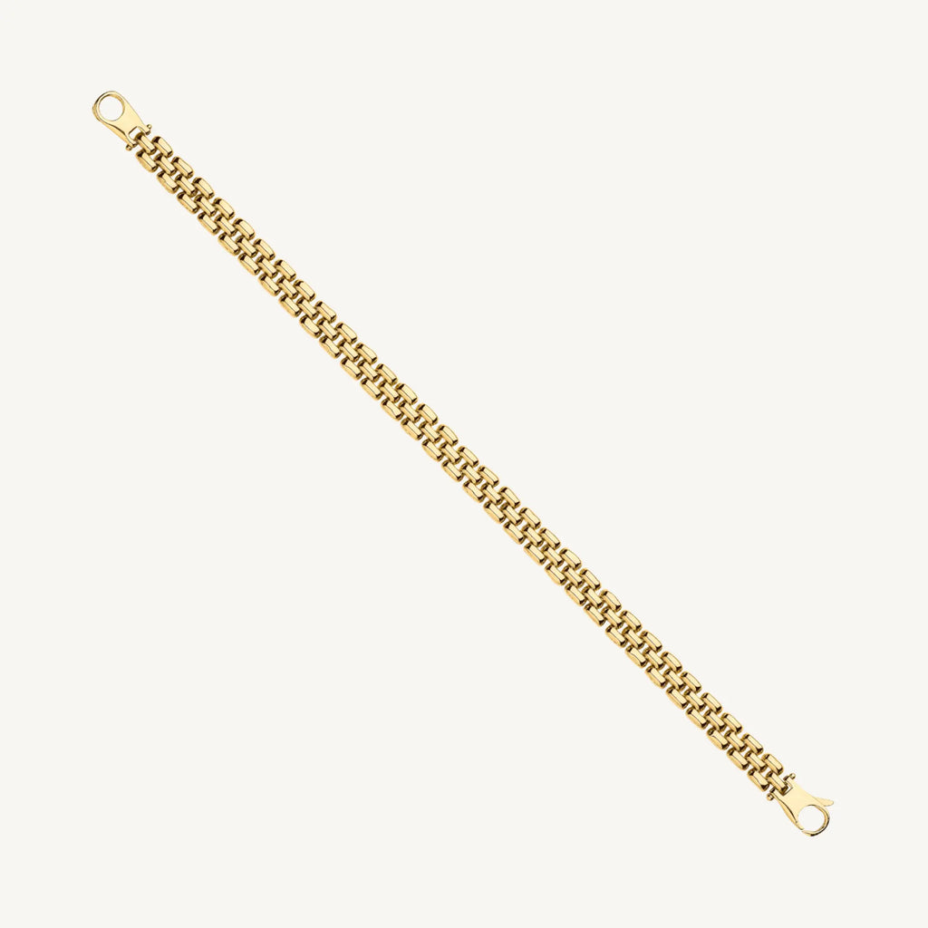 Panther Link Bracelet – 9ct Yellow Gold THERESHEIS.jewels*