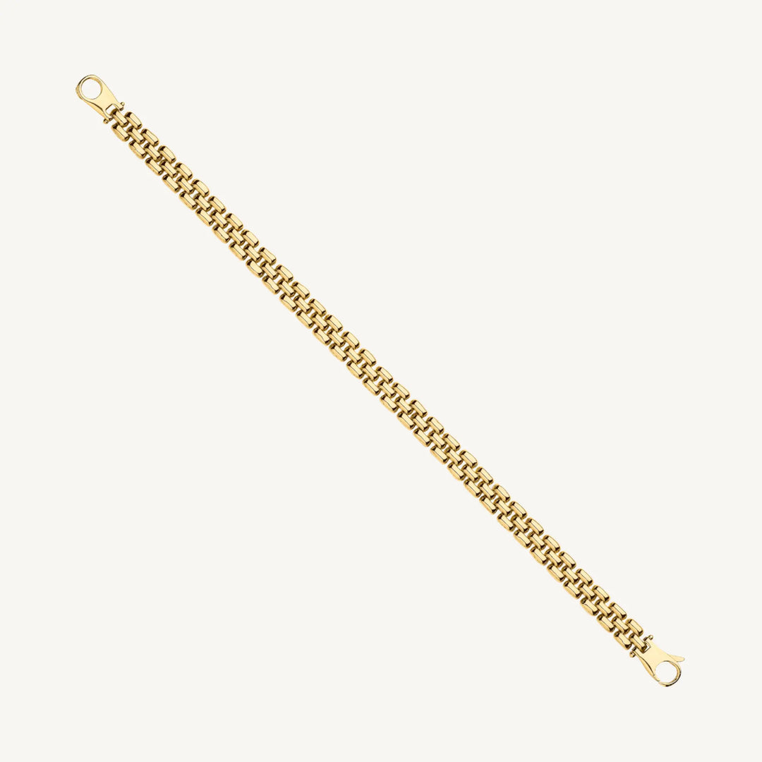 Panther Link Bracelet – 9ct Yellow Gold THERESHEIS.jewels*