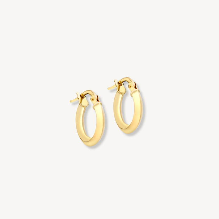 Classic Mini Hoop Earrings – 9ct Yellow Gold