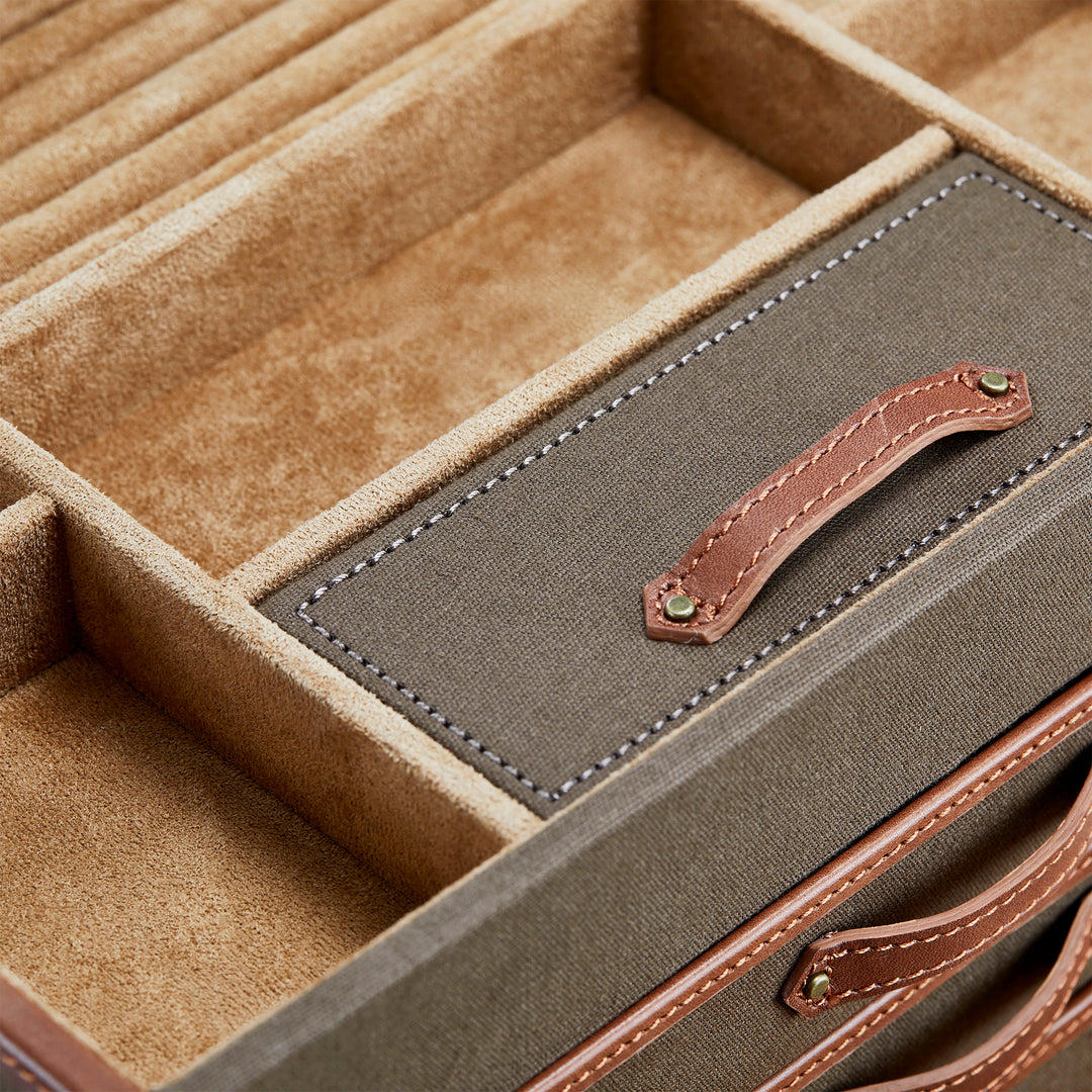 Ida Trunk Jewellery Box — Khaki