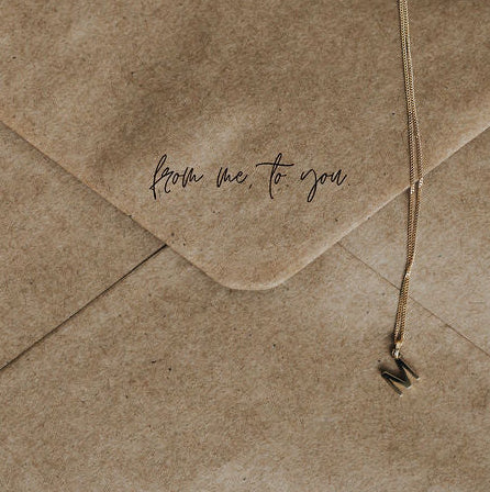 Initial Necklace — 9ct Yellow Gold