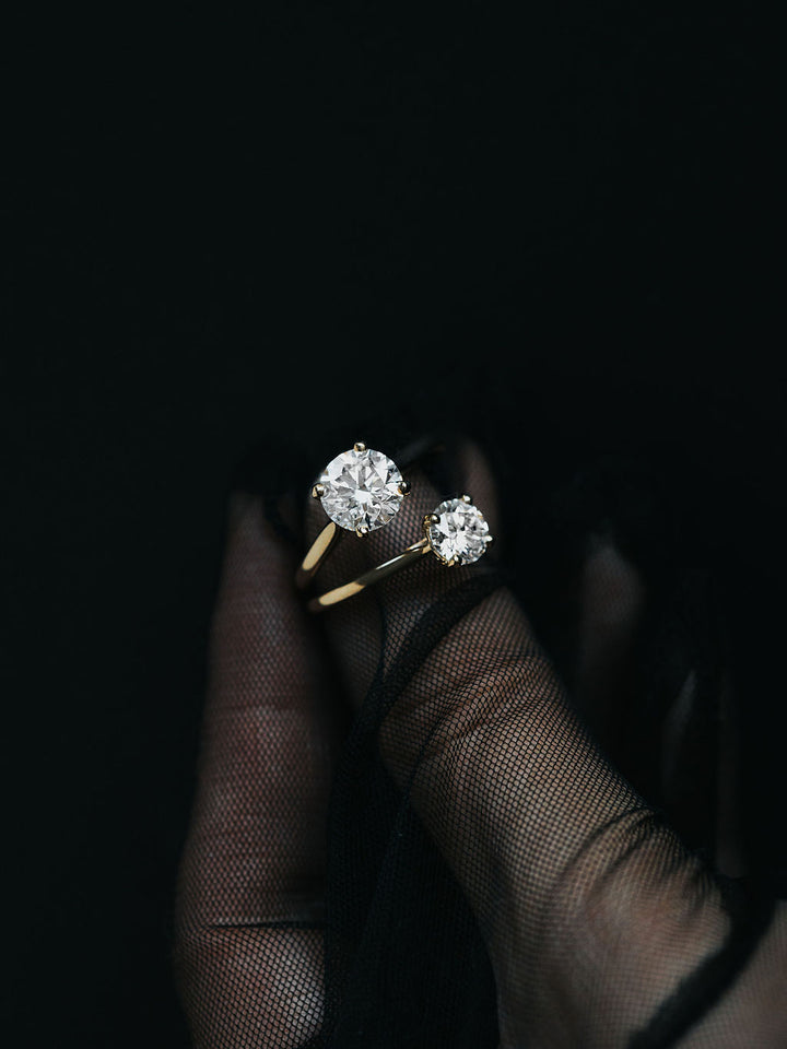 2ct Lab Grown Diamond Engagement Ring | 9ct Yellow Gold | Round Brilliant | IGI Certified