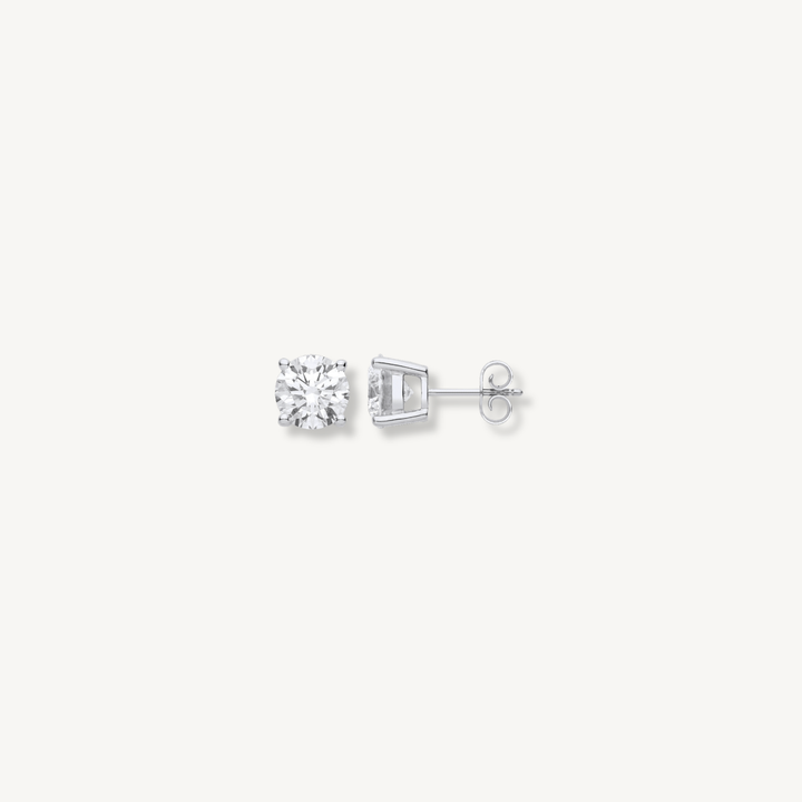 2ct Lab Grown Diamond Stud Earrings | 18ct Gold | Brilliant Cut | IGI Certified