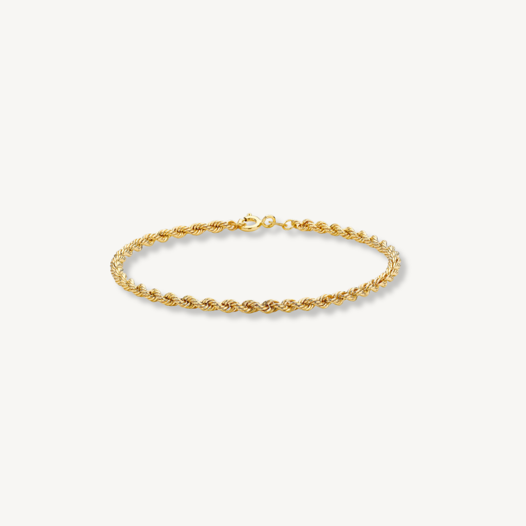 Rope Chain Bracelet – 9ct Yellow Gold