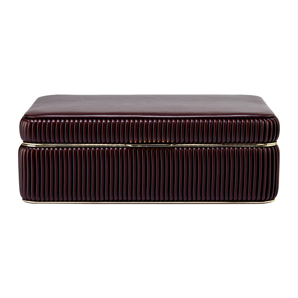 Bella Medium Jewellery Box — Bordeaux
