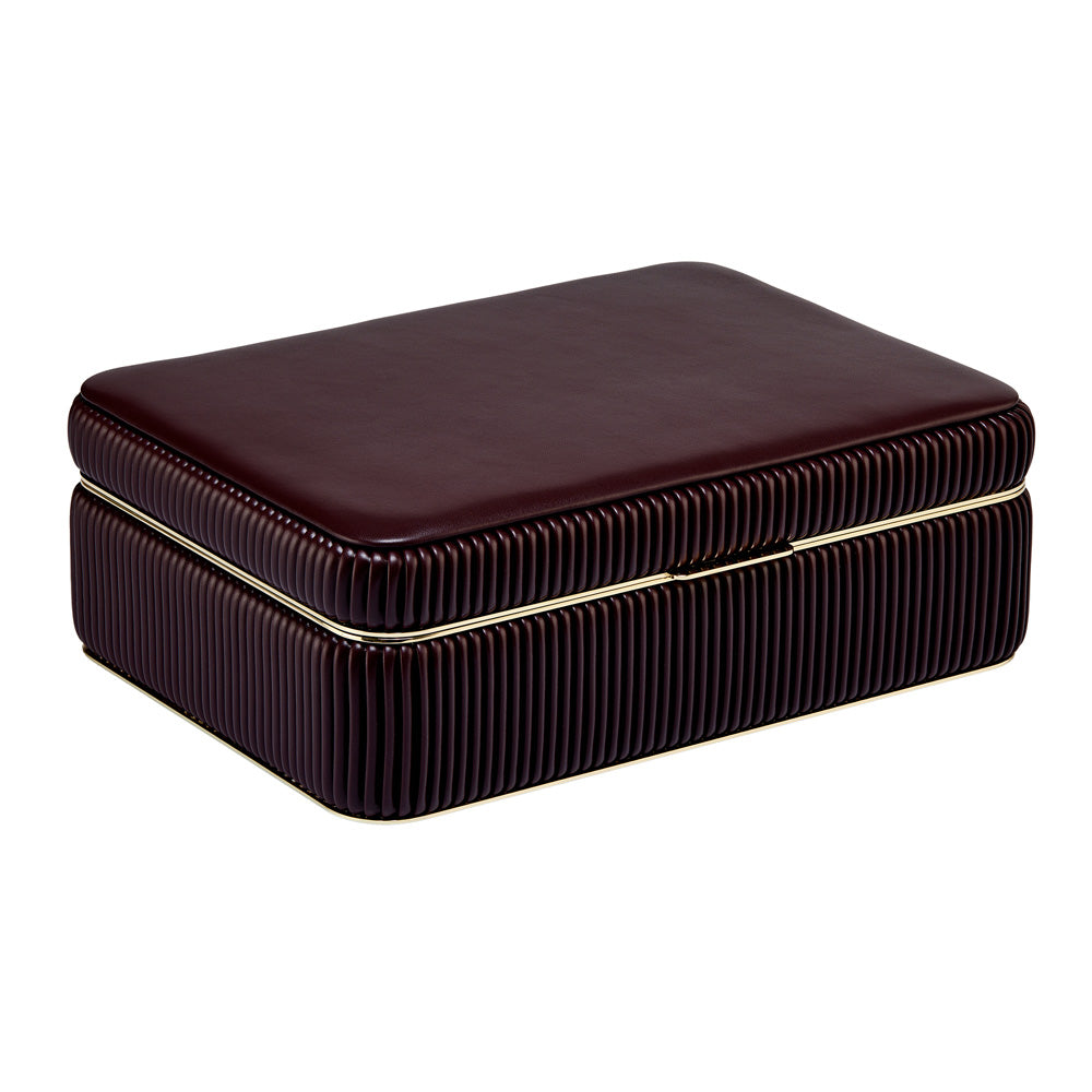 Bella Medium Jewellery Box — Bordeaux
