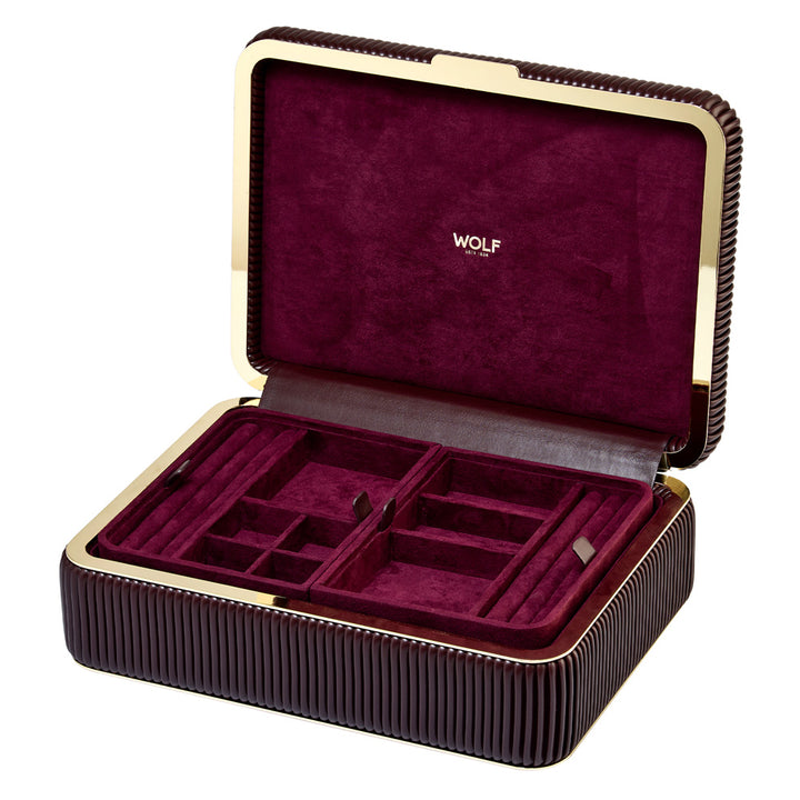 Bella Medium Jewellery Box — Bordeaux