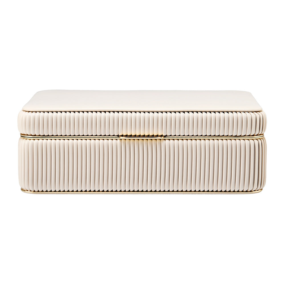Bella Medium Jewellery Box — Bone