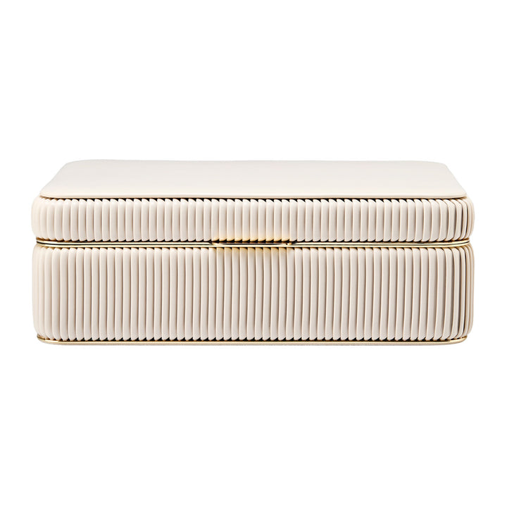 Bella Medium Jewellery Box — Bone