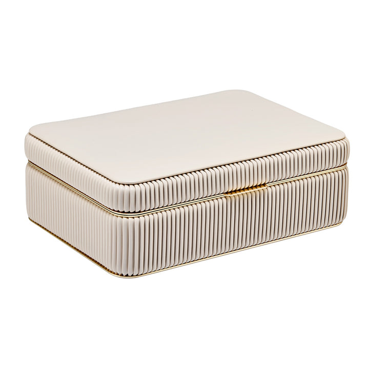 Bella Medium Jewellery Box — Bone