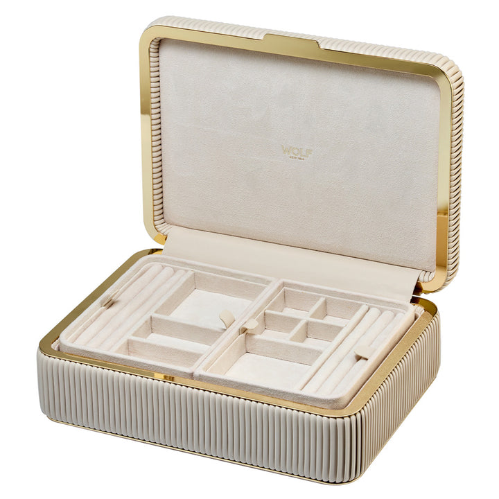 Bella Medium Jewellery Box — Bone