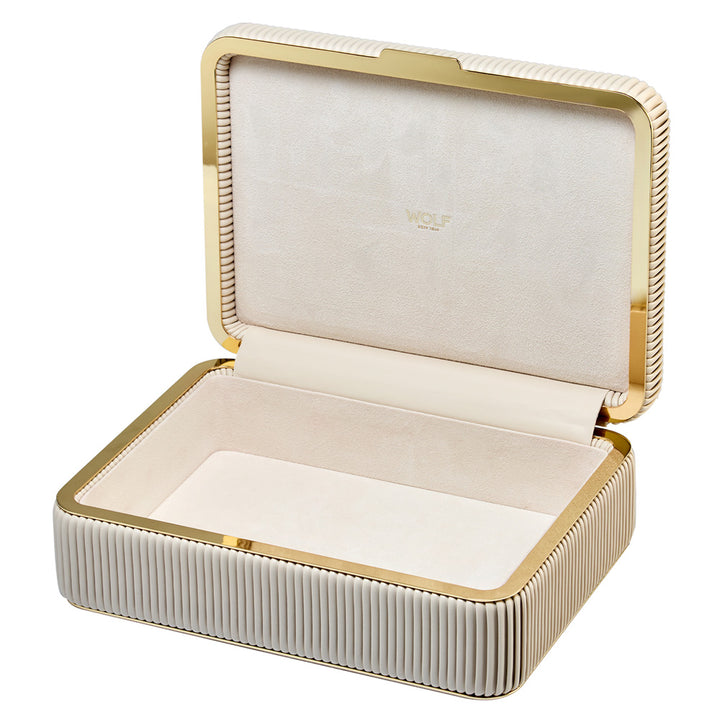Bella Medium Jewellery Box — Bone