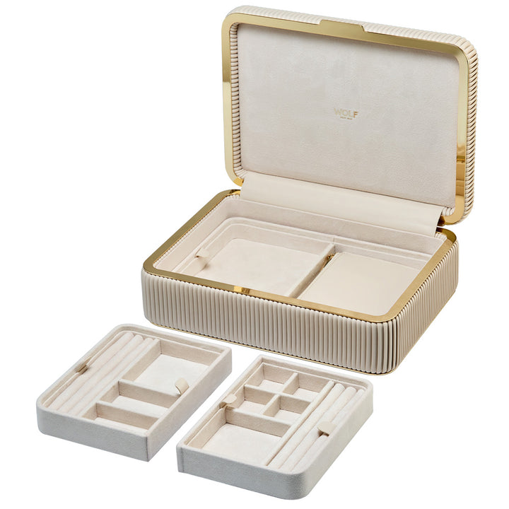 Bella Medium Jewellery Box — Bone