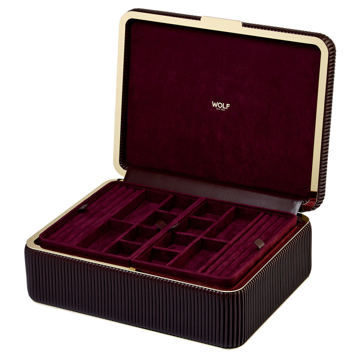 Bella Large Jewellery Box — Bordeaux