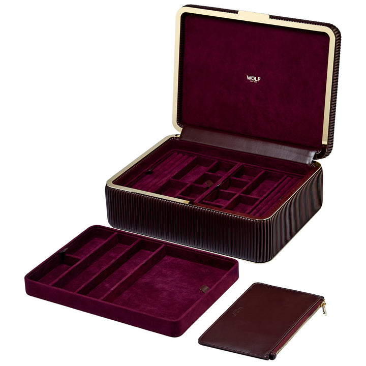 Bella Large Jewellery Box — Bordeaux