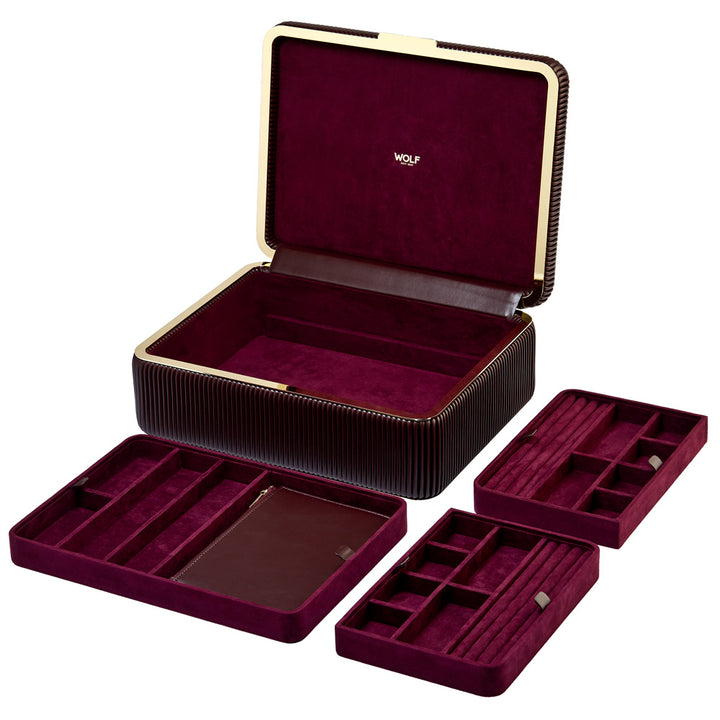 Bella Large Jewellery Box — Bordeaux