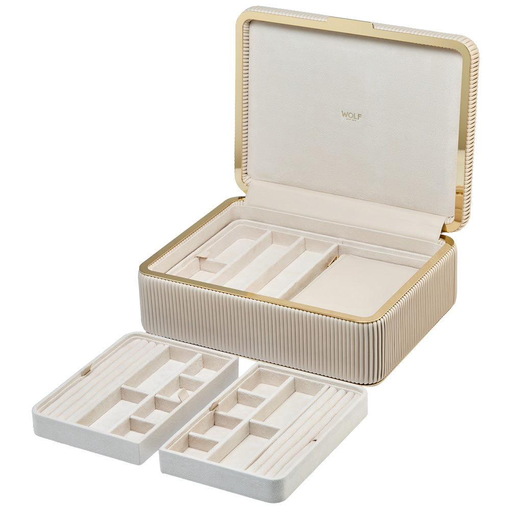 Bella Large Jewellery Box — Bone