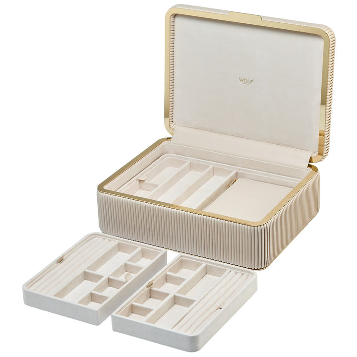 Bella Large Jewellery Box — Bone