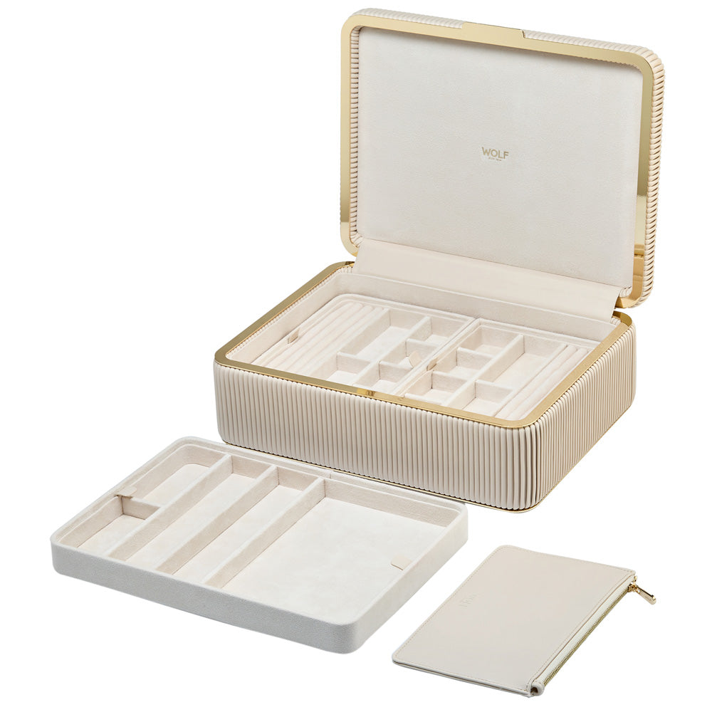 Bella Large Jewellery Box — Bone