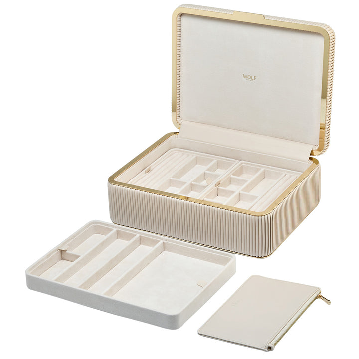 Bella Large Jewellery Box — Bone