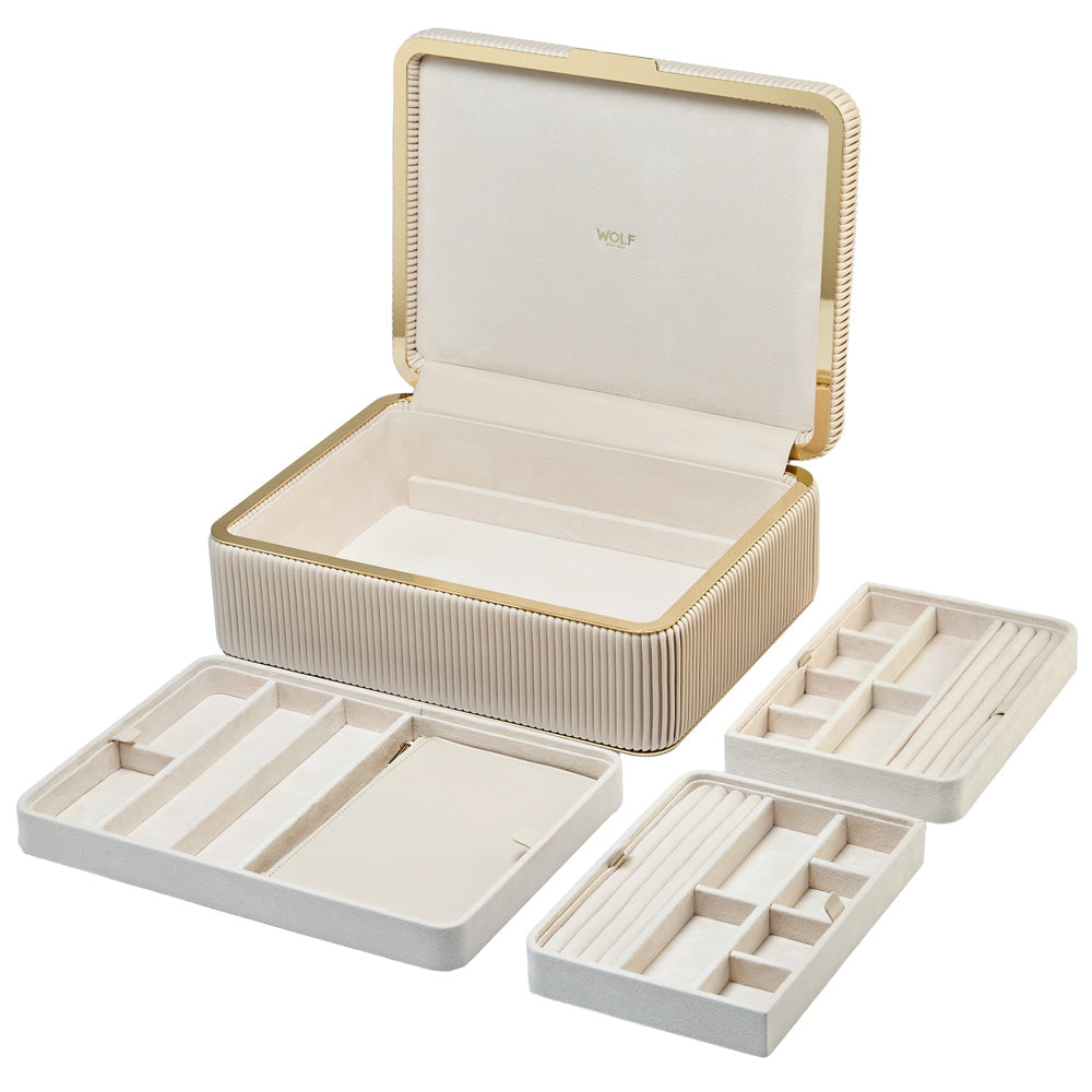 Bella Large Jewellery Box — Bone