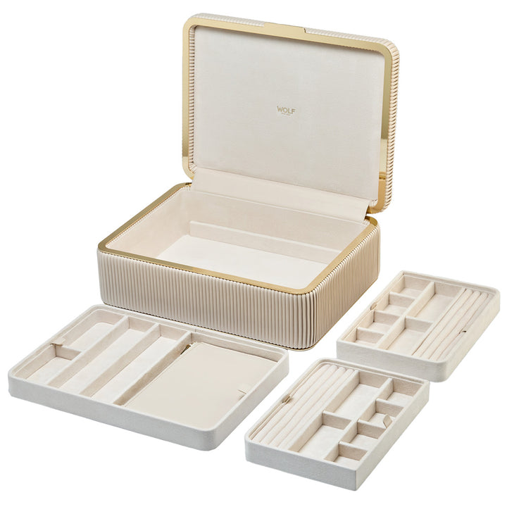 Bella Large Jewellery Box — Bone