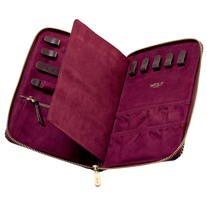 Bella Jewellery Zip Case — Bordeaux