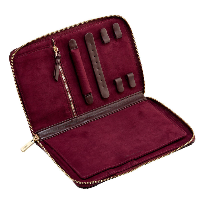 Bella Jewellery Zip Case — Bordeaux
