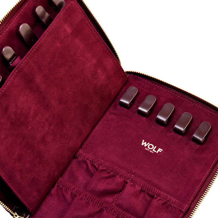 Bella Jewellery Zip Case — Bordeaux