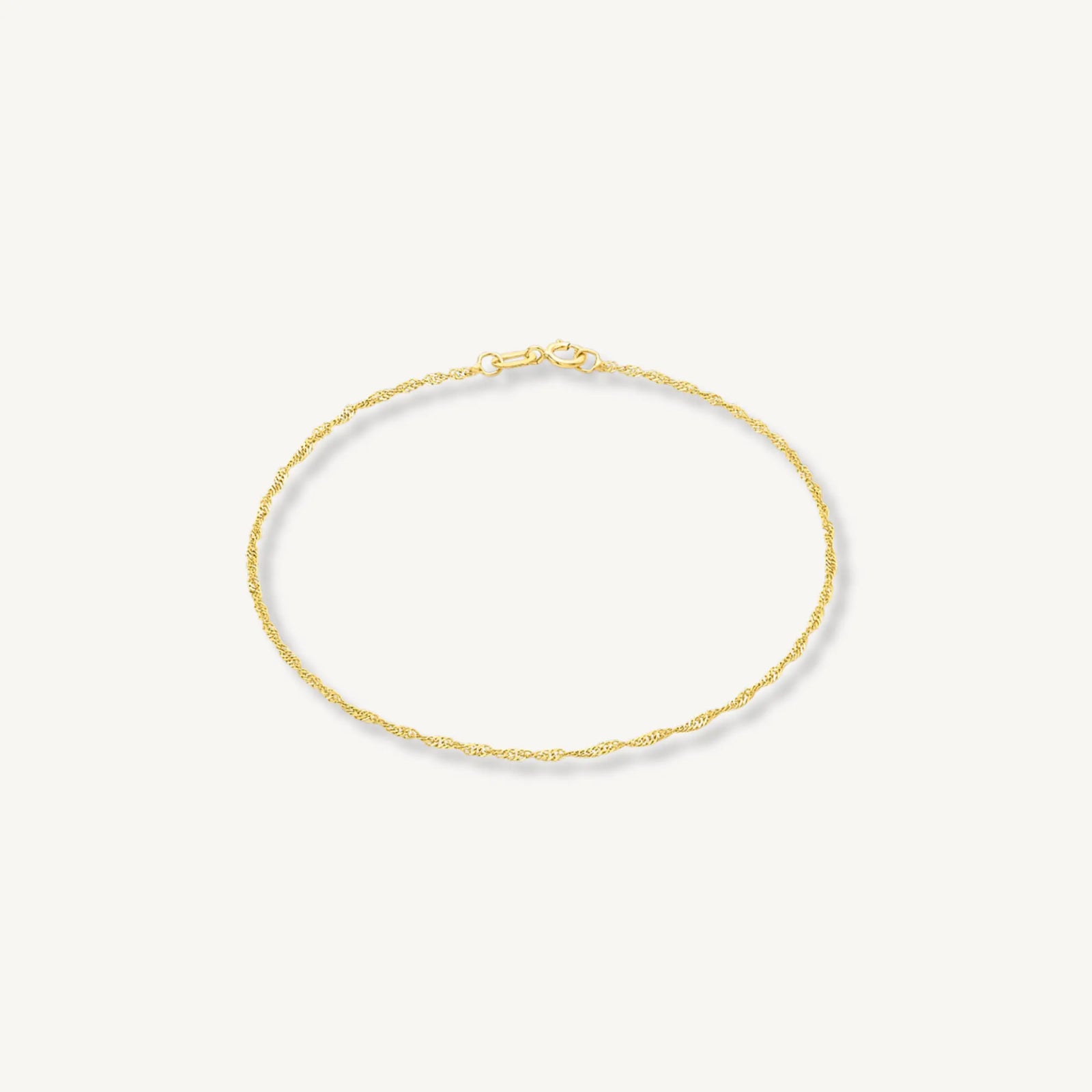 Twist Curb Chain Bracelet in 9ct Yellow Gold THERESHEIS.jewels*