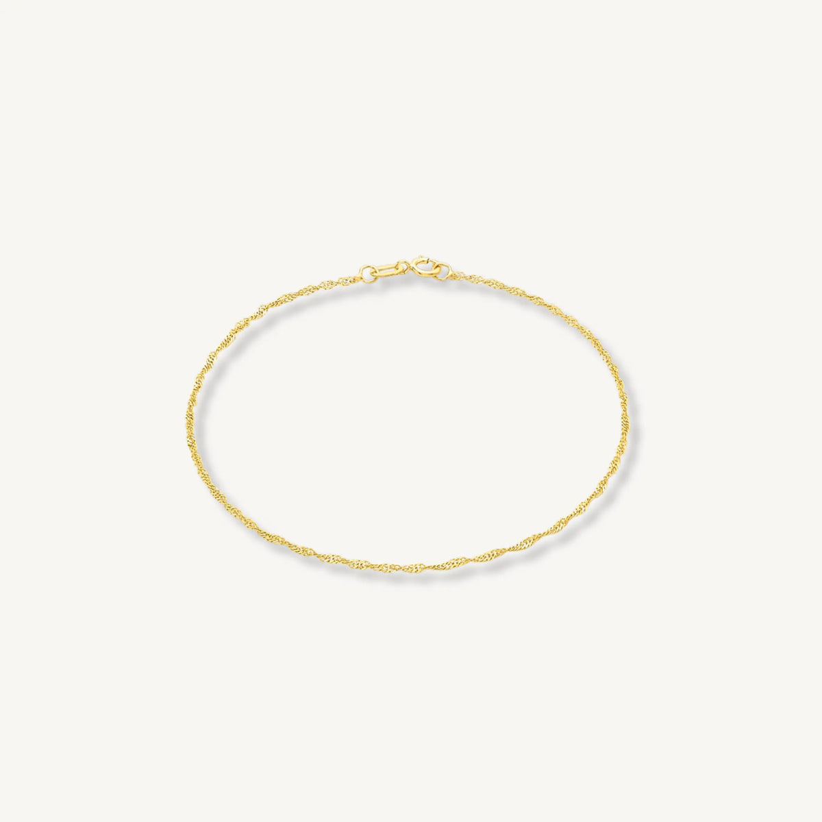 Twist Curb Chain Bracelet in 9ct Yellow Gold THERESHEIS.jewels*