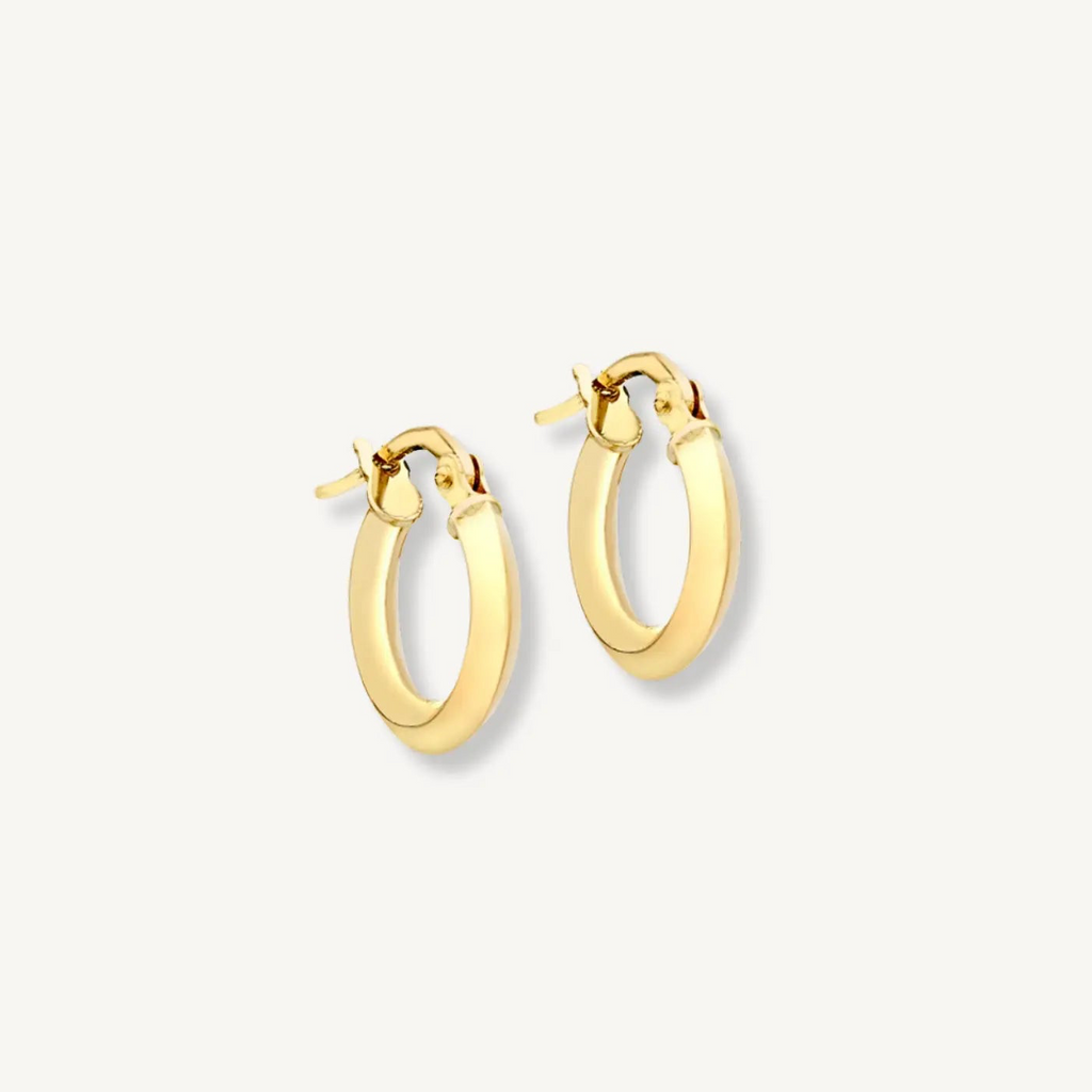 Classic Mini Hoop Earrings – 9ct Yellow Gold THERESHEIS.jewels*
