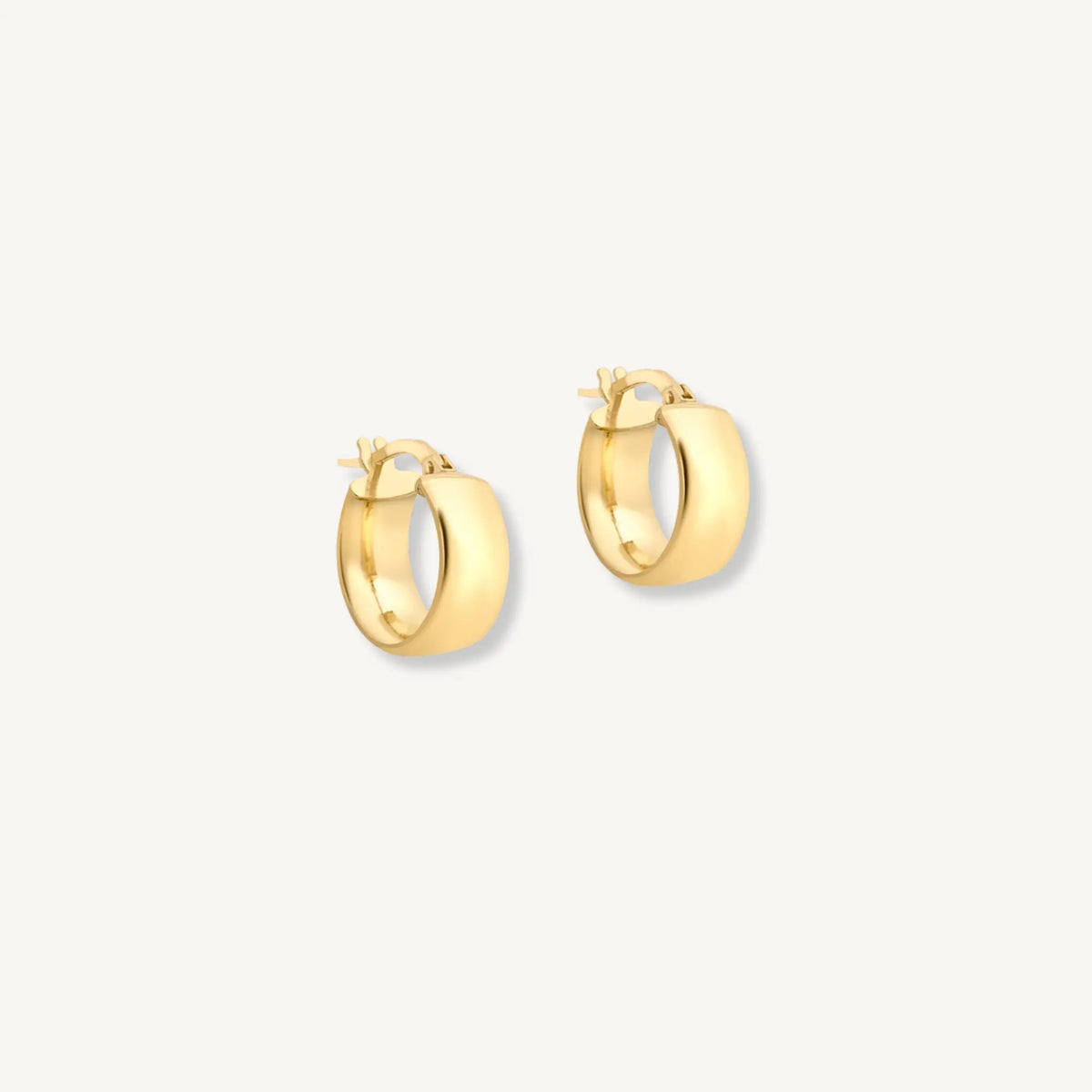 Bold Band Hoop Earrings – 9ct Yellow Gold THERESHEIS.jewels*