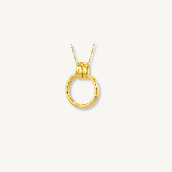 Triple Hoop Circle Pendant - 9ct Yellow Gold THERESHEIS.jewels*