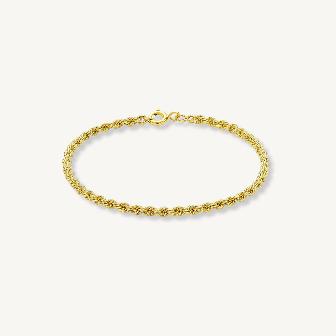 Lucia Rope Chain Bracelet – 9ct Yellow Gold THERESHEIS.jewels*
