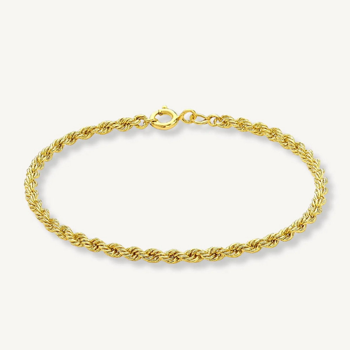 Lucia Rope Chain Bracelet – 9ct Yellow Gold THERESHEIS.jewels*
