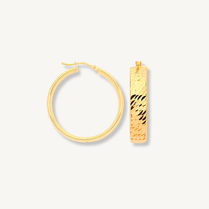 Aurelia Wide Hoop Earrings – 9ct Yellow Gold THERESHEIS.jewels*