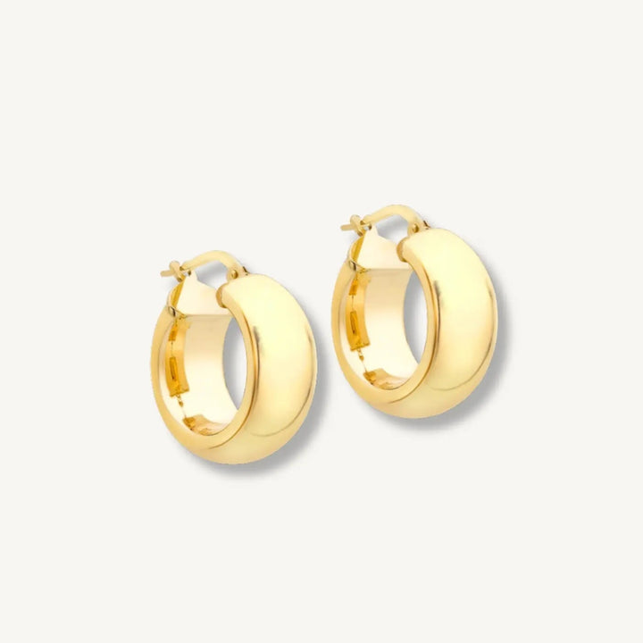 Statement Tube Hoop Earrings – 18ct Yellow Gold THERESHEIS.jewels*
