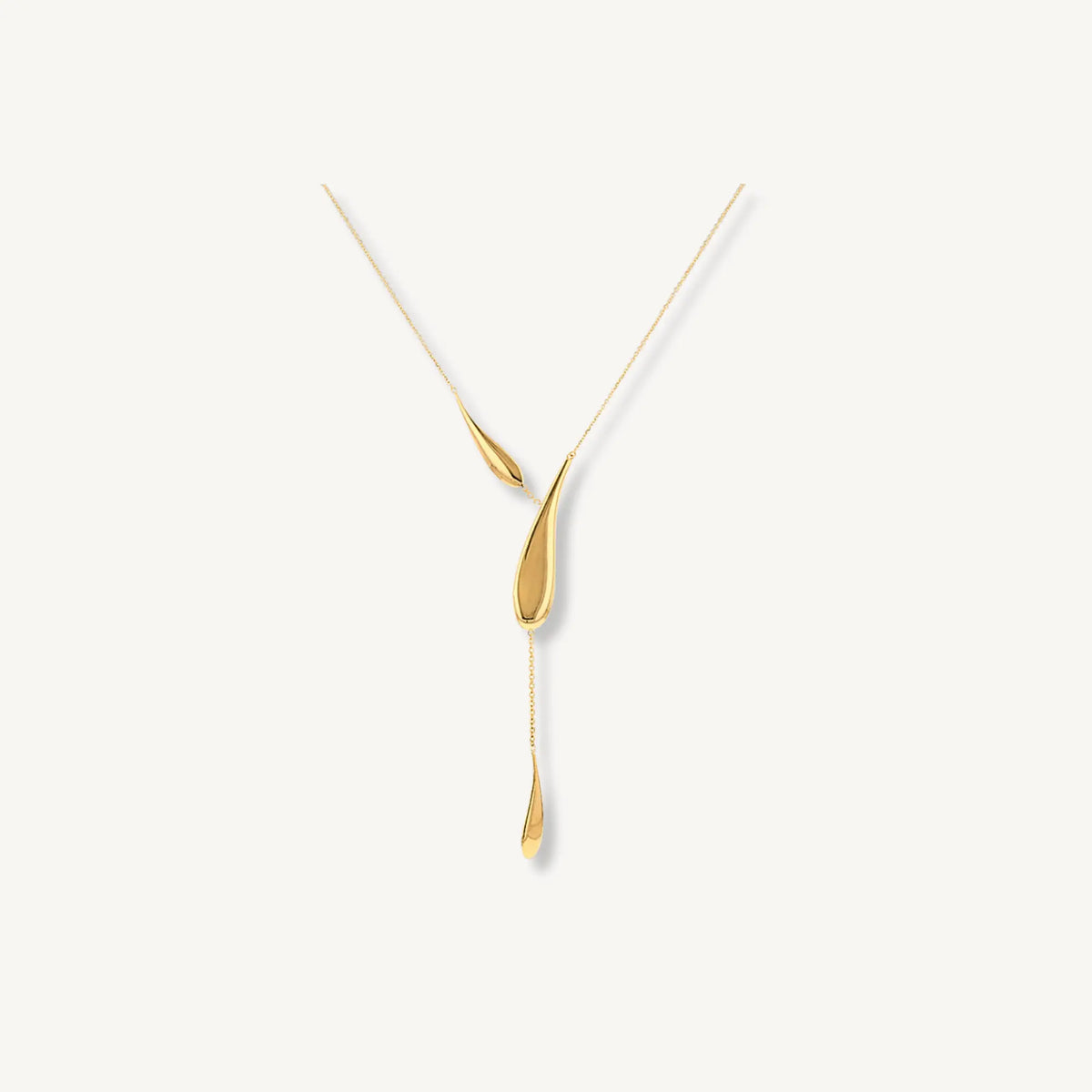 Soft Teardrop Necklace – 9ct Yellow Gold THERESHEIS.jewels*