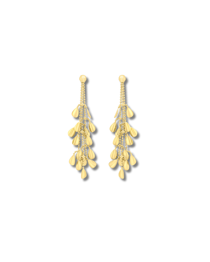 9ct Gold Cascade Drop Earrings