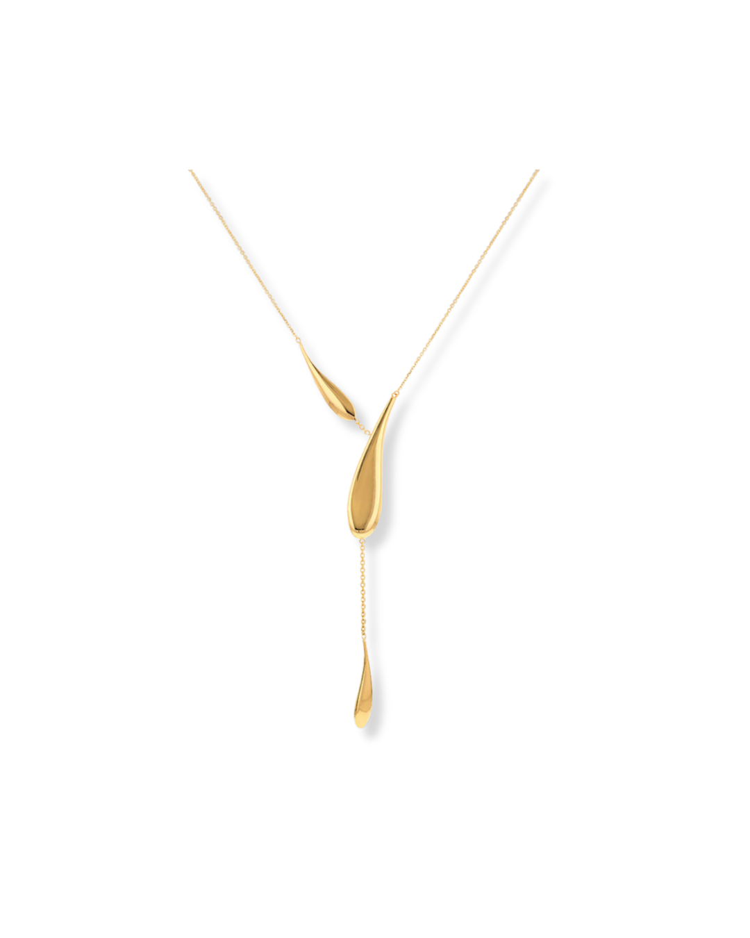 Soft Teardrop Necklace – 9ct Yellow Gold