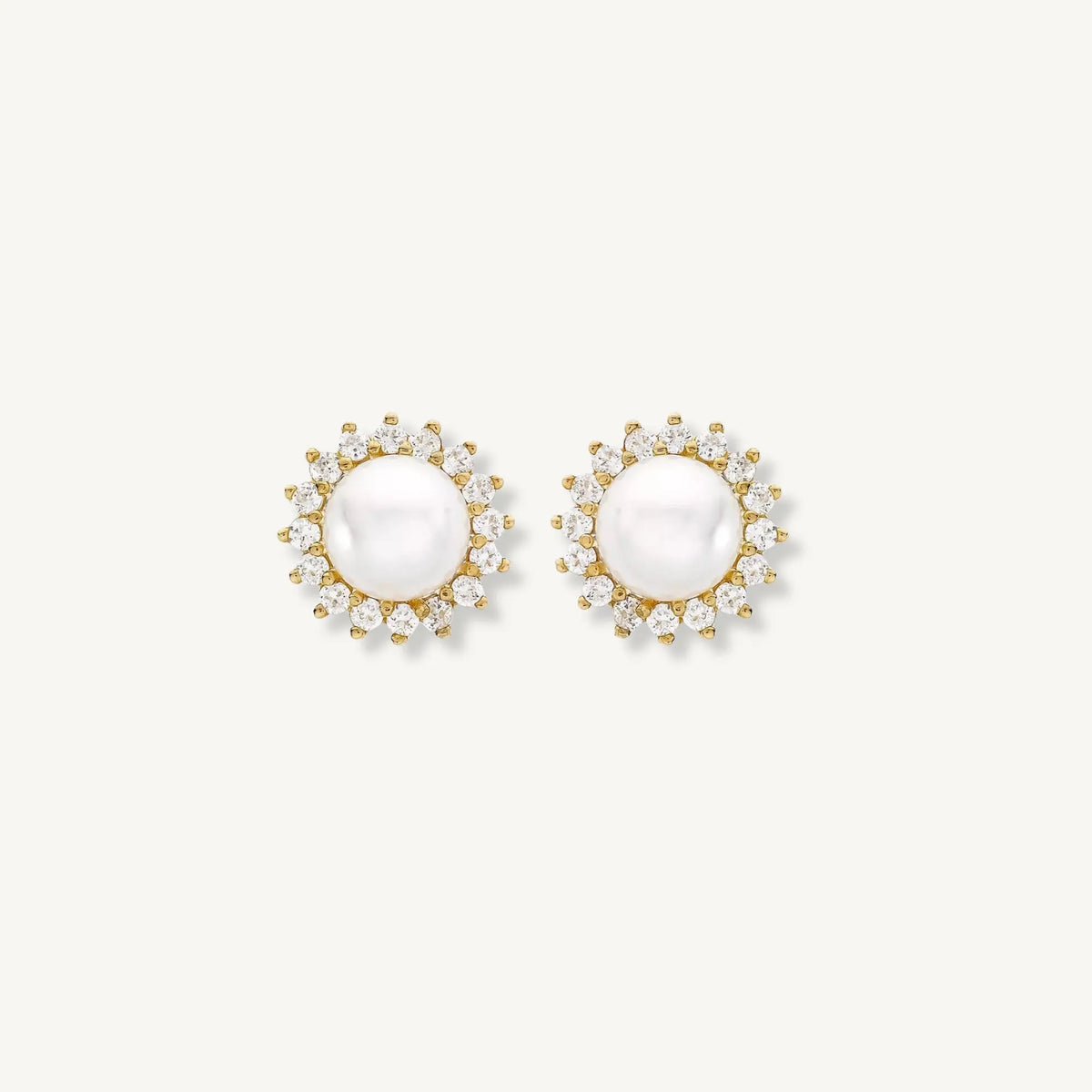 Aurora Pearl Cluster Stud Earrings – 9ct Yellow Gold THERESHEIS.jewels*
