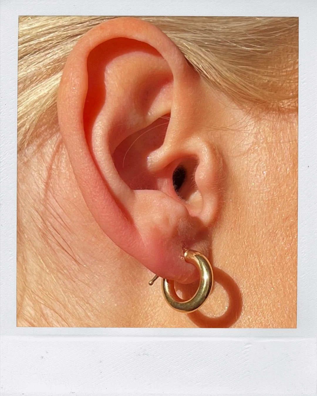 Small 9ct Solid Gold Hoop Earrings | Polished 15mm