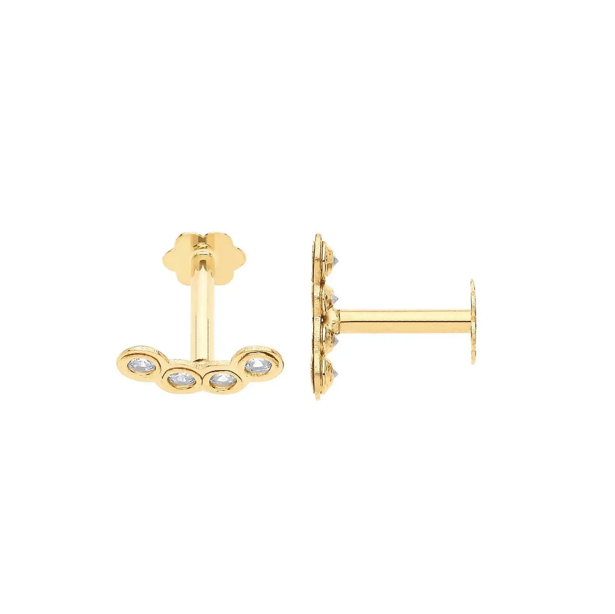 Oria Cartilage Stud – 9ct Yellow Gold THERESHEIS.jewels*